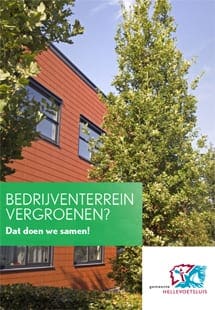 voorkant brochure vergroenen bedrijventerrein Hellevoetsluis