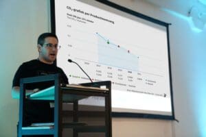 Milieubarometer presentatie met doelgrafiek