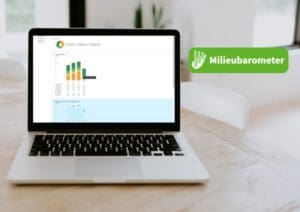 Milieubarometer grafieken op laptop