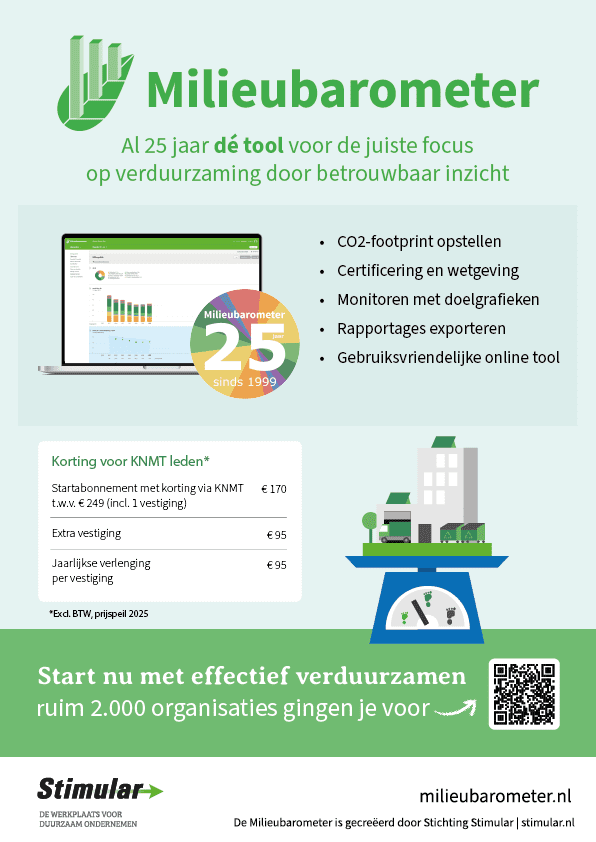 Milieubarometer voorbeeld advertentie QR code