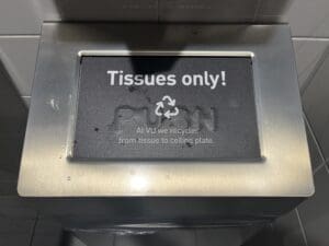 Praktijkvoorbeeld VU Tissues recyclen tot wandplaten sticker