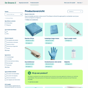 De Groene Z helpt bij duurzame keuze van medische hulpmiddelen